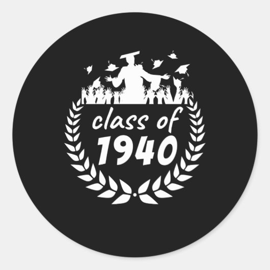 1940年の卒業又は懇親会デザイン ラウンドシール (正面)