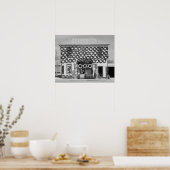 1940年の火石タイヤ店。ヴィンテージ写真 ポスター (キッチン)