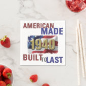 1940年アメリカンメイド80誕生日 スタンダードカクテルナプキン (インサイチュ)