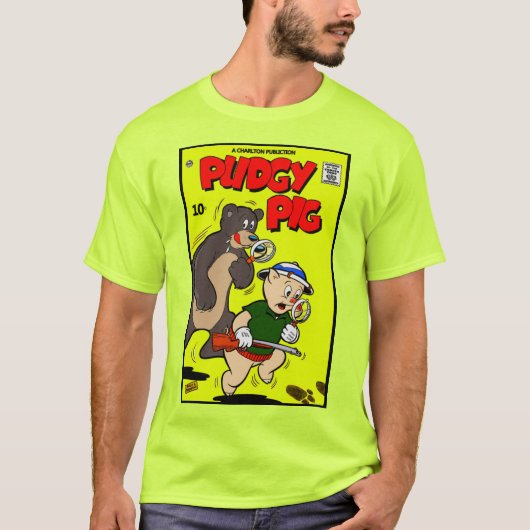 1940年クラシックのPudgy Pig Tシャツ (正面)