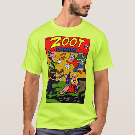 1940年クラシックのZOOT漫画Tシャツ Tシャツ (正面)