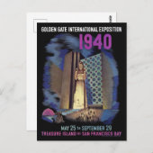 1940年ゴールデンゲート国際博覧会ポスター ポストカード (正面/裏面)