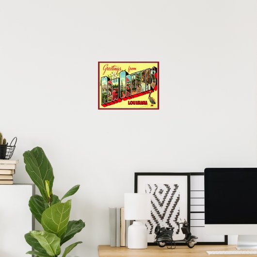 1940年ニューオーリンズのポスターからの挨拶 ポスター (ホームオフィス)