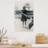 1940年ハットポスター付き女性 ポスター (キッチン)