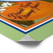 1940年ハーフムーンオレンジ色のクレートラベル ポスター (角)