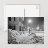 1940年バーモントの雪の夜 ポストカード (正面/裏面)