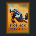 1940年モナコグランプリのポスター ポスター<br><div class="desc">ヴィンテージ1940年モナコグランプリ広告</div>