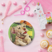 1940年代かわいいテリア犬 ペーパープレート (パーティー)