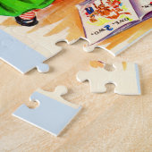 1940年代かわいい女の子と男の子と写真の本 ジグソーパズル (側面)