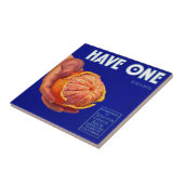 1940年代にオレンジのクレートラベルが1つ タイル (側面)