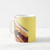 1940年代にボートに乗ってピンアップした少女 コーヒーマグカップ (正面左)