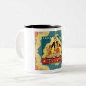 1940年代のアンクルサムTINコ絵を描ーヒーマグ ツートーンマグカップ (正面左)