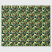 1940年代のイラストレーション海中ダイバー ラッピングペーパー (フラット)