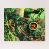 1940年代のイラストレーション海底潜水士 ジグソーパズル (横)