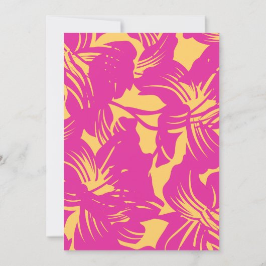 1940年代のエキゾチック結婚・マゼンタ 招待状 (裏面)