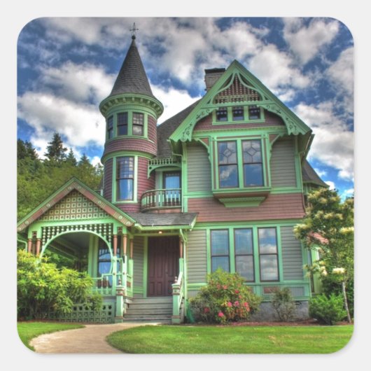 1940年代のオレゴン州の排水の歴史的な城 スクエアシール (正面)