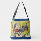 1940年代のカーターのinkとmama cat and kittens クロスボディバッグ (裏面)