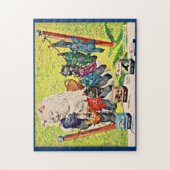 1940年代のカーターのinkとmama cat and kittens ジグソーパズル (縦)