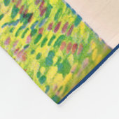 1940年代のカーターのinkとmama cat and kittens フリースブランケット (角)