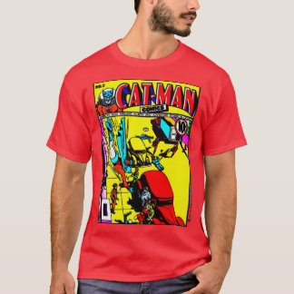 1940年代のキャットマン・コミックTシャツ Tシャツ