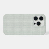 1940年代のクラシカルなブルーベルと淡いティール iPhoneケース (裏面横)