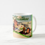 1940年代のクリスマスの故郷 コーヒーマグカップ (正面右)