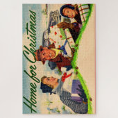 1940年代のクリスマスの故郷 ジグソーパズル (縦)