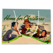 1940年代のクリスマスの故郷 ラージペーパーバッグ (裏面)