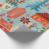 1940年代のクリスマスラッピング紙 ラッピングペーパー (角)
