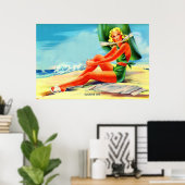 1940年代のグラマー・ガール ポスター (ホームオフィス)