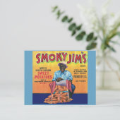 1940年代のスモーキージムのサツマイモクラートラベル ポストカード (スタンド正面)