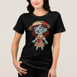 1940年代のゾンビガール トライブレンドTシャツ