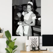 1940年代のダイナーでコーヒーを飲む ポスター (ホームオフィス)