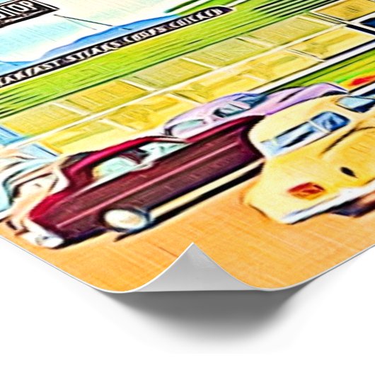 1940年代のダイナーストア ポスター (角)