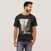 1940年代のニューヨークのビンテージ写真プリント 友達へのギフト Tシャツ (正面フル)