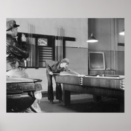 1940年代のビリヤード ポスター