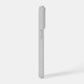 1940年代のビンテージタイムとデニムの花柄アート iPhoneケース (右側面)