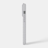 1940年代のビンテージタイムとデニムの花柄アート iPhoneケース (左側面)