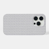 1940年代のビンテージタイムとデニムの花柄アート iPhoneケース (裏面横)