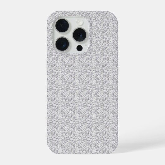 1940年代のビンテージタイムとデニムの花柄アート iPhoneケース (裏面)