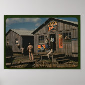 1940年代のフララ州ジュケの共同とリビングルーム ポスター (正面)