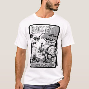 1940年代のブラックキャットコミックTシャツ Tシャツ