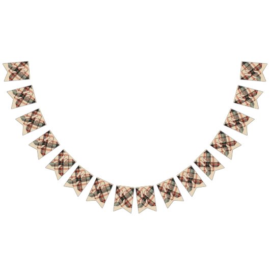 1940年代のプレイドバナー バンティングフラッグ (全)