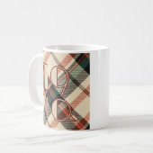 1940年代のプレイドマグカップ コーヒーマグカップ (正面左)