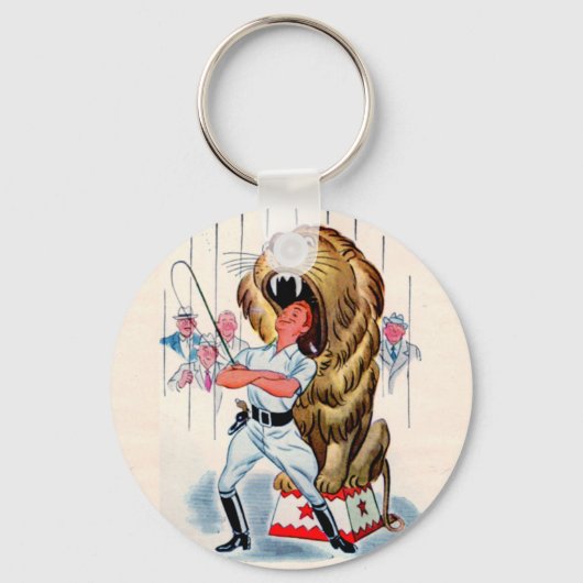 1940年代のライオンタマーとライオン キーホルダー (正面)