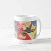 1940年代のリベレーター深いからテキサス州のハート コーヒーマグカップ (正面右)