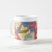 1940年代のリベレーター深いからテキサス州のハート コーヒーマグカップ (正面左)