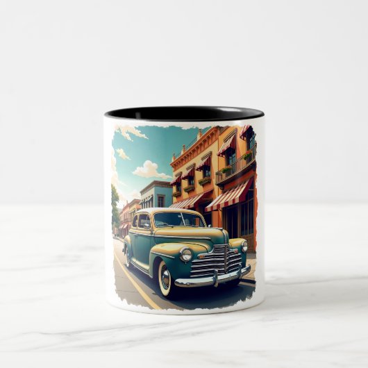 1940年代のヴィンテージカー マグカップ (中央)