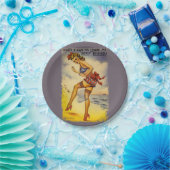 1940年代の入浴美しい おもしろい ペーパープレート (パーティー)