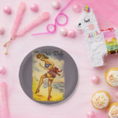 1940年代の入浴美しい おもしろい ペーパープレート (パーティー)